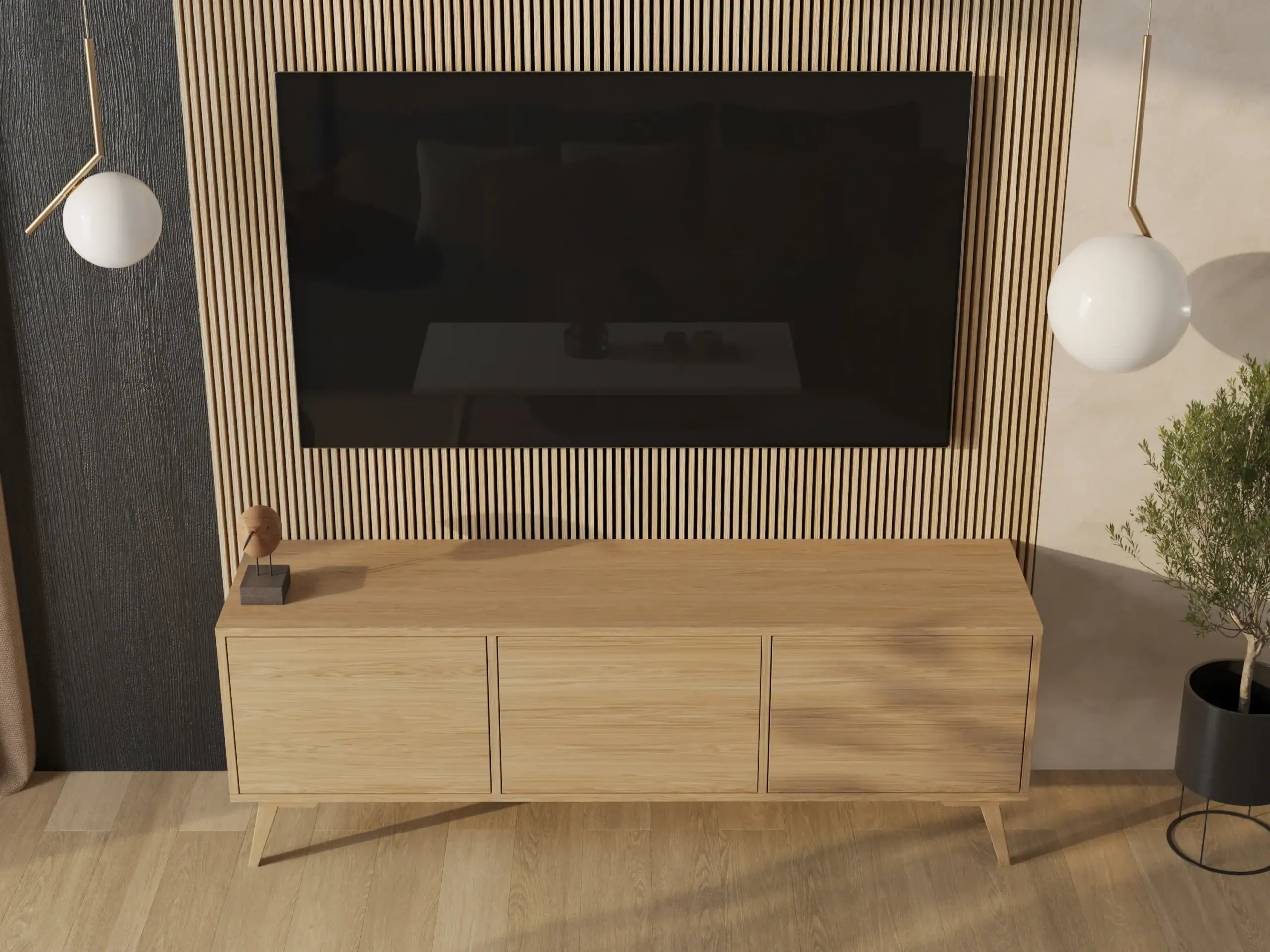 Szafka Rtv Komoda Debowa 180 Cm