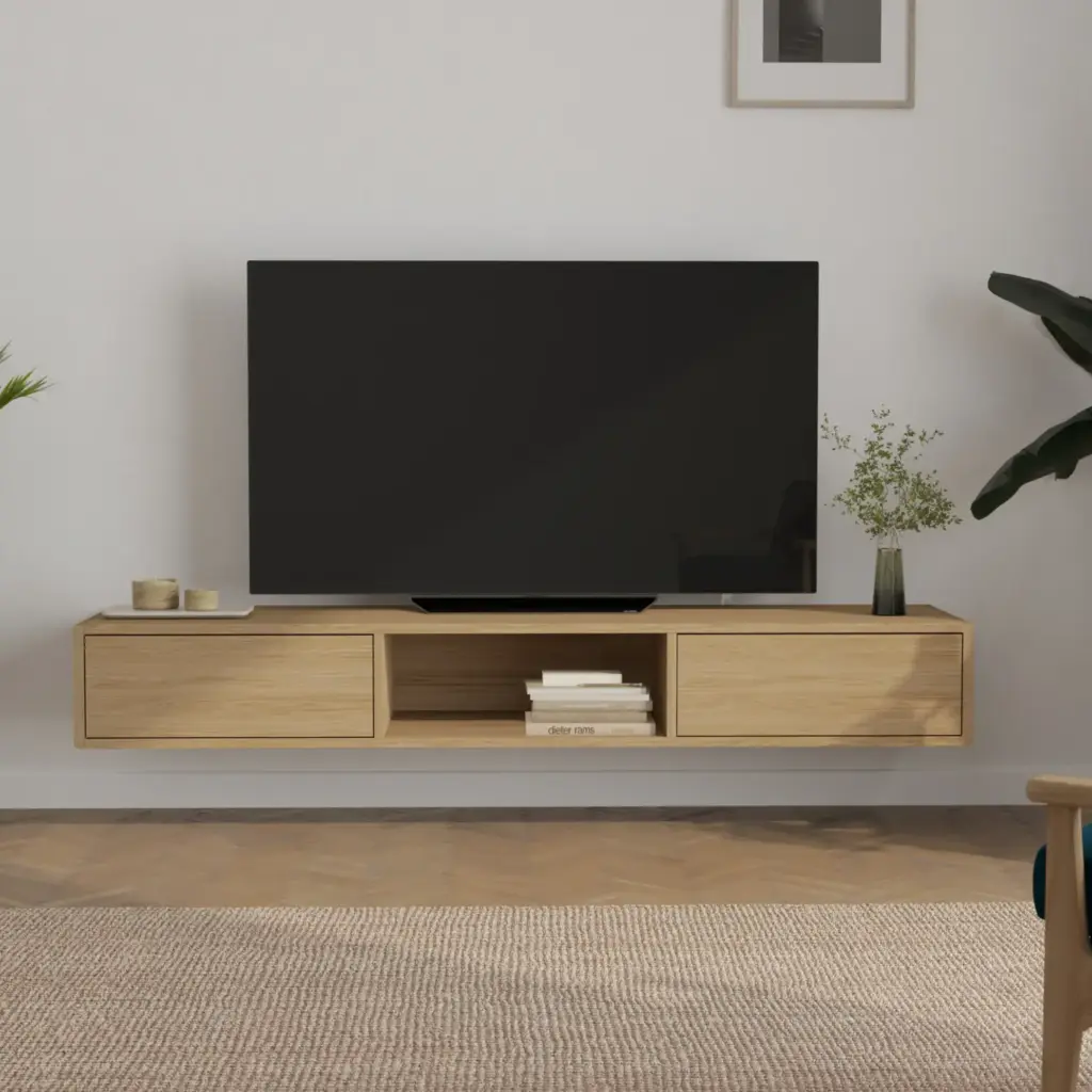 Szafka Rtv Wiszaca Debowa 180 X 45 Cm