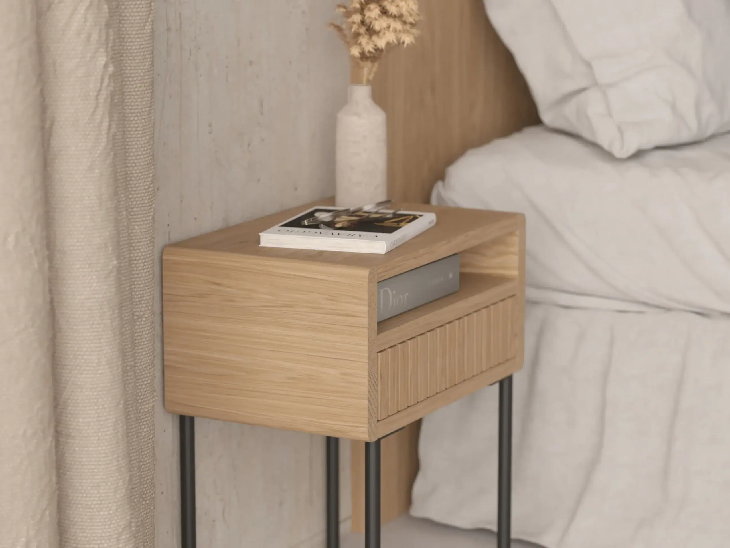Nowoczesny Stolik Nocny 45×30 Cm