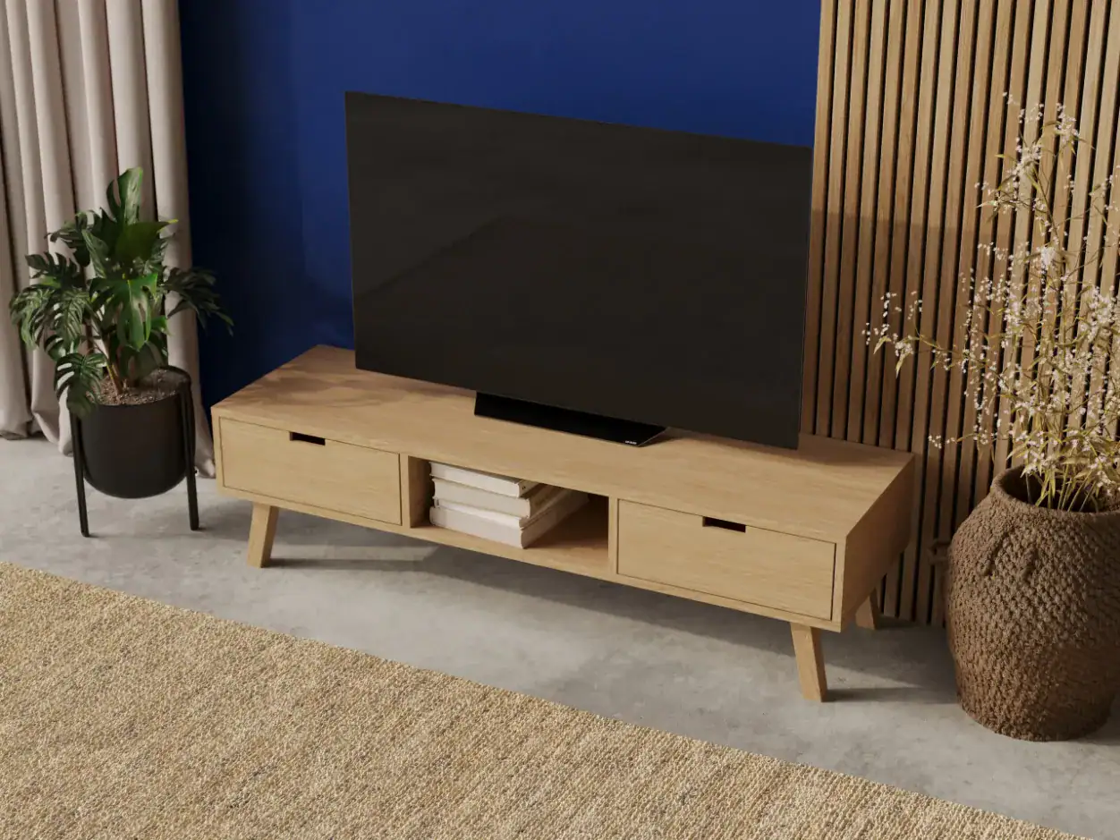 Szafka Pod Telewizor 150 Cm Z Szufladami