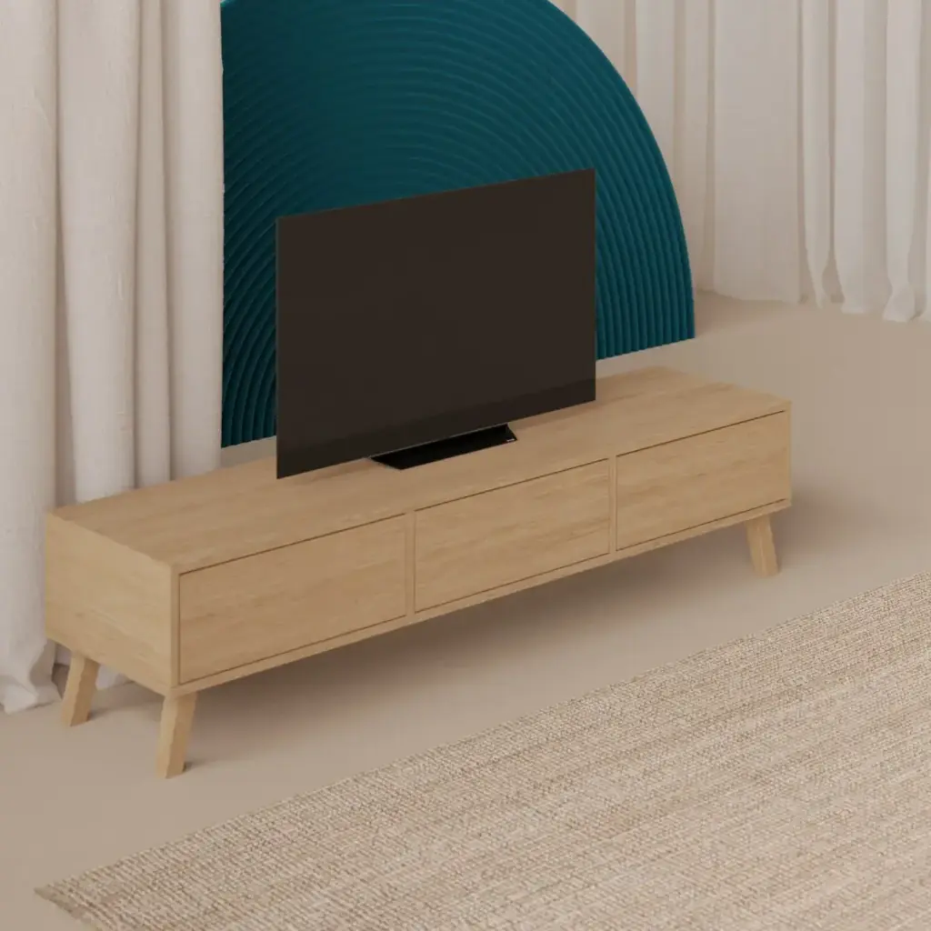 Szafka Pod Tv Z Drewnianymi Nogi